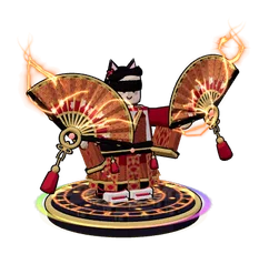 Dancer in a Japanese outfit